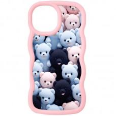 Чохол TPU Cloudy Pictures для Apple iPhone 16 Pro (6.3") Bears