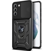 Чохол Ummi Camshield Serge Ring для Samsung Galaxy S22+ Чорний / Black