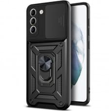 Чохол Ummi Camshield Serge Ring для Samsung Galaxy S22+ Чорний