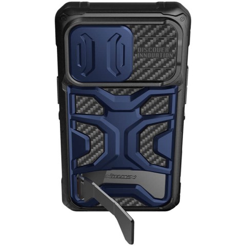 TPU+PC чохол Nillkin CamShield Adventurer Pro (шторка на камеру) для Apple iPhone 14 Pro Max (6.7") Interstellar Blue