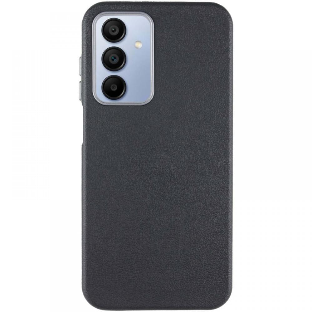Шкіряний чохол Leather Case Metal Buttons для Samsung Galaxy A15 4G/5G / M15 5G Black