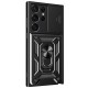 Чохол Ummi Camshield Serge Ring для Samsung Galaxy S22 Ultra Чорний / Black