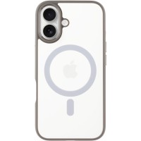 TPU+PC чохол Blueo Skin Friendly Frosted with MagSafe для Apple iPhone 16 (6.1") Сірий