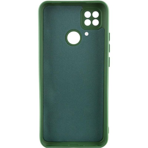 Чохол TPU GETMAN Liquid Silk Full Camera для Xiaomi Redmi 10C Зелений / Dark green