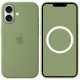 Чохол Silicone case (AAA) with Magsafe and Animation для Apple iPhone 17 (6.3") Light Moss