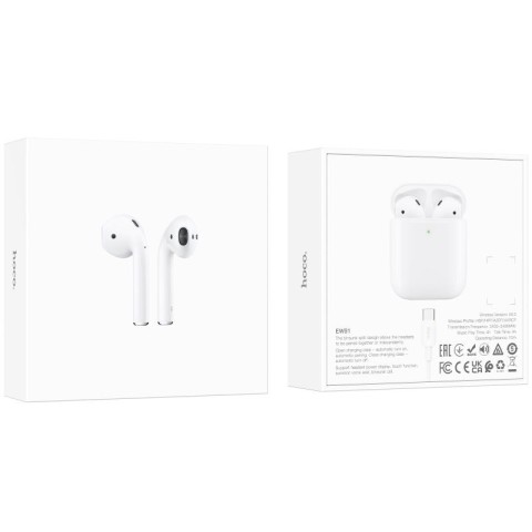 Бездротові TWS навушники Hoco EW91 White