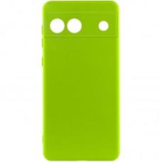 Чохол Silicone Cover Lakshmi Full Camera (A) для Google Pixel 6a Салатовий / Neon Green