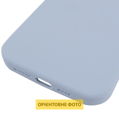 Чохол Silicone Case (AA) Logo with MagSafe для Apple iPhone 16 Pro Max (6.9") Блакитний / Lilac Blue
