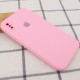 Чохол Silicone Case Square Full Camera Protective (AA) для Apple iPhone X / XS (5.8") Рожевий / Light pink