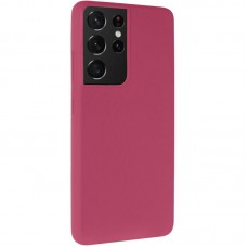 Чохол Silicone Cover Ummi Lakshmi (AA) для Samsung Galaxy S21 Ultra Бордовий / Marsala