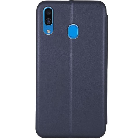Шкіряний чохол-книжка Classy для Samsung Galaxy A20 / A30 Темно-синій