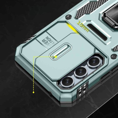 Ударостійкий чохол Camshield Army Ring для Samsung Galaxy A35 / A55 Зелений / Light Green