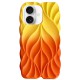 TPU чохол Leaf для Apple iPhone 16 (6.1") Yellow / Orange
