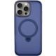 TPU+PC чохол Metal Buttons with MagSafe Colorful HQ Ring для Apple iPhone 14 Pro Max (6.7") Dark Blue
