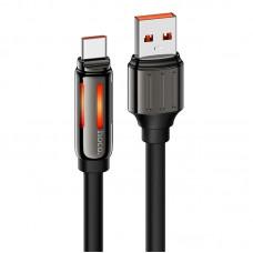 Дата кабель Hoco U136 Prize USB to Type-C 5A (1.2m) Black