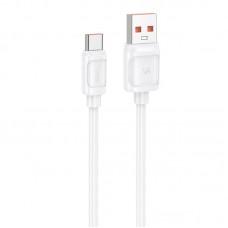 Дата кабель Hoco X115 Surpass USB to Type-C 100W (1m) White