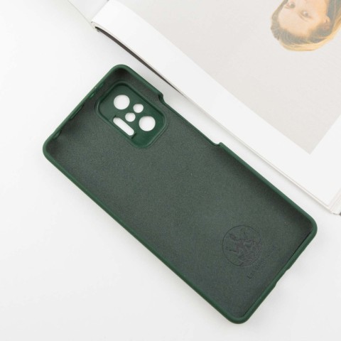 Чохол Silicone Cover Lakshmi Full Camera (AAA) для Xiaomi Redmi Note 10 Pro / 10 Pro Max Зелений / Cyprus Green