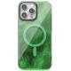 Чохол TPU Shiny Mountain (MagFit) для Apple iPhone 15 Pro Max (6.7") Green