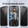 Захисне 2.5D скло Blueo Full Cover Anti-Peep для Apple iPhone 16 Pro (6.3") Чорний