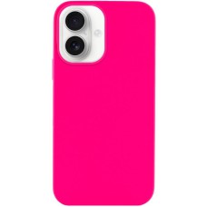Чохол Silicone Case Full Protective (AA) NO LOGO для Apple iPhone 16 (6.1") Рожевий / Barbie pink