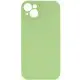 Чохол Silicone Case Full Camera Protective (AA) NO LOGO для Apple iPhone 14 (6.1") М'ятний / Mint