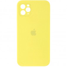 Чохол Silicone Case Square Full Camera Protective (AA) для Apple iPhone 11 Pro (5.8") Жовтий / Yellow