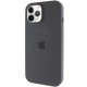 Чохол Silicone Case Full Protective (AA) with MagSafe для Apple iPhone 12 Pro / 12 (6.1") Сірий / Dark Gray