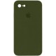 Чохол Silicone Case Square Full Camera Protective (AA) для Apple iPhone 7/8/SE (2020) (4.7") Зелений / Dark Olive