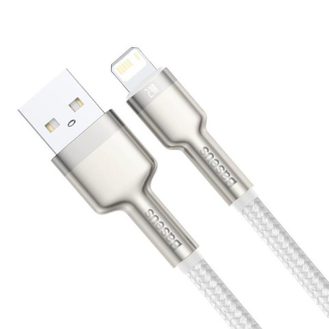 Дата кабель Baseus Cafule Series Metal USB to Lightning 2.4A (2m) (CALJK-B0) White