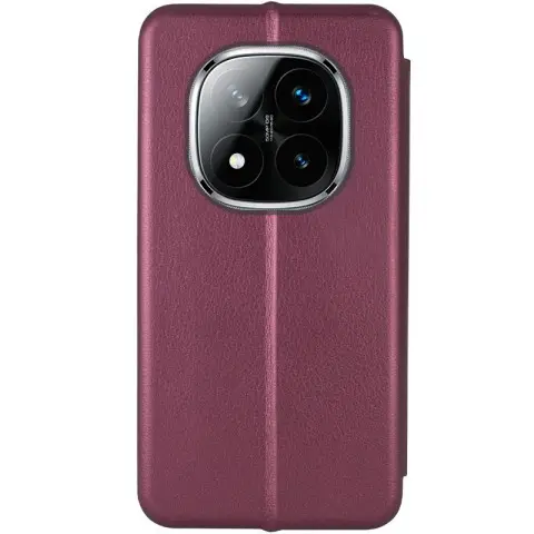 Шкіряний чохол-книжка Classy для Xiaomi Redmi Note 14 Pro 5G / 14 Pro+ 5G Бордовий