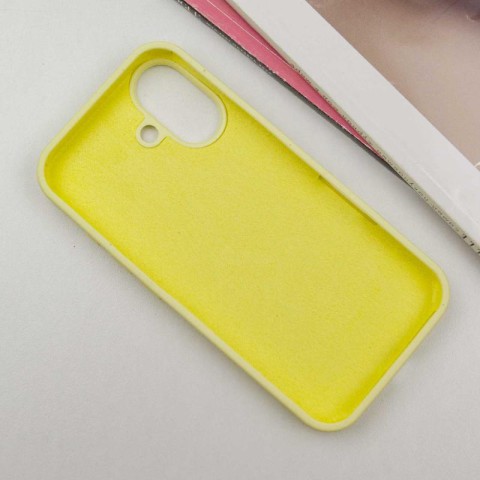 Чохол Silicone Case Full Protective (AA) для Apple iPhone 16 (6.1") Жовтий / Mellow Yellow