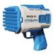 Пістолет для мыльных пузырей Bubble Gun 698-20 з насадками на 32/45 отверстий 50ml Blue