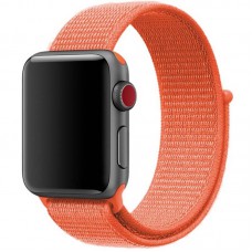 Ремінець Nylon для Apple watch 42mm/44mm/45mm/49mm Помаранчевий / Orange