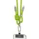 Дата кабель-шнурок Hoco GH7 Elegant Type-C to Type-C (1.8m) Fluorescent Green