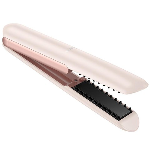 Бездротовий випрямляч для волосся Hoco HP46 Explicit with digital display Pink