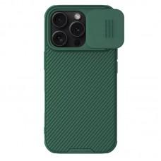 Карбонова накладка Nillkin CamShield Pro Magnetic для Apple iPhone 16 Pro Max (6.9") Deep Green