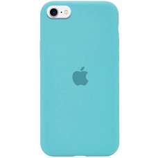 Чохол Silicone Case Full Protective (AA) для Apple iPhone SE (2020) Бірюзовий / Marine Green