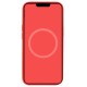 Чохол Silicone case (AAA) with Magsafe and Animation для Apple iPhone 15 Plus (6.7") Червоний / Guava