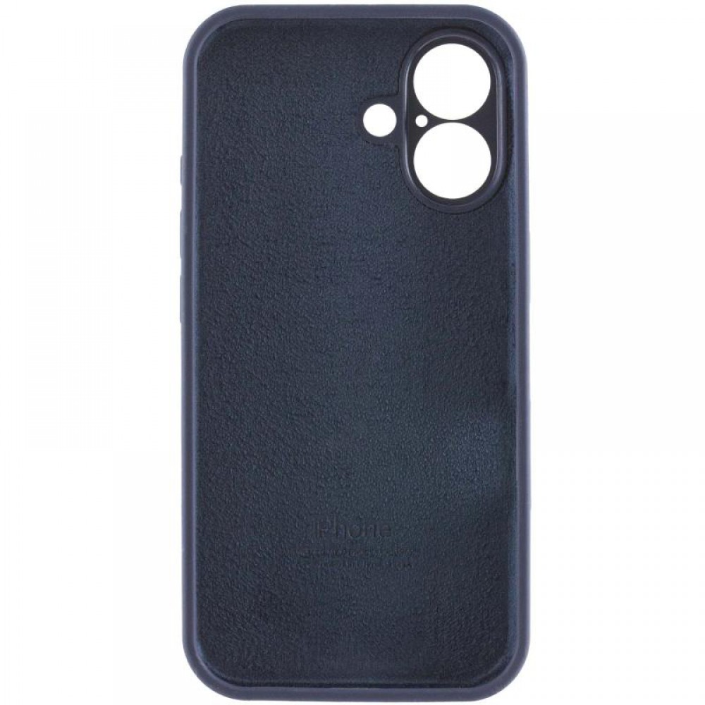 Чохол Silicone Case Full Camera Protective (AA) для Apple iPhone 16 Plus (6.7") Темно-синій / Midnight blue