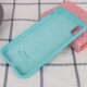 Чохол Silicone Case Full Protective (AA) для Apple iPhone XS Max (6.5") Бірюзовий / Marine Green