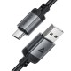 Дата кабель Acefast C20-04 USB to Type-C 3A (1.2m) Black