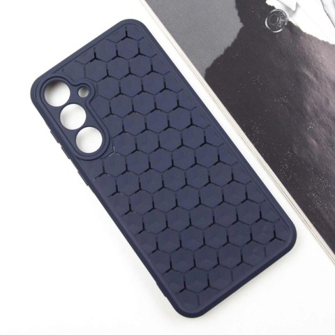 Чохол TPU Honeycomb для Samsung Galaxy A35 Темно-синій / Midnight blue