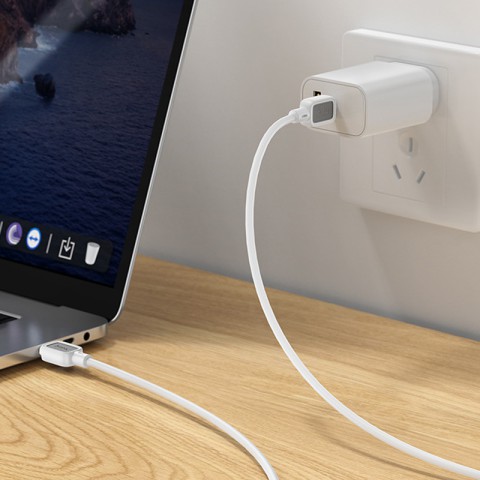 Дата кабель Hoco X108 Benefit 60W Type-C to Type-C (1m) White