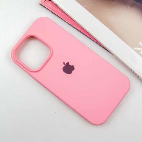 Чохол Silicone Case Full Protective (AA) для Apple iPhone 16 Pro (6.3") Рожевий / Light pink