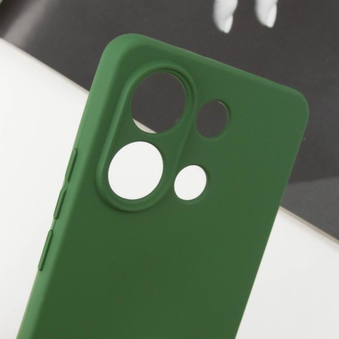 Чохол Silicone Cover Lakshmi Full Camera (AA) with logo для Xiaomi Redmi Note 13 5G Зелений / Dark green