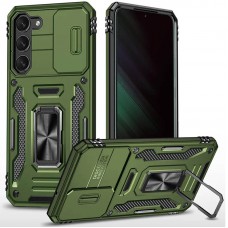Ударостійкий чохол Camshield Army Ring для Samsung Galaxy S21 Оливковий / Army Green