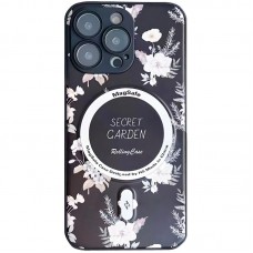 TPU+PC чохол Secret Garden with MagSafe для Apple iPhone 16 Pro (6.3") Black