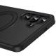 TPU+PC чохол MagSafe Colorful HQ Ring для Samsung Galaxy S25 Black