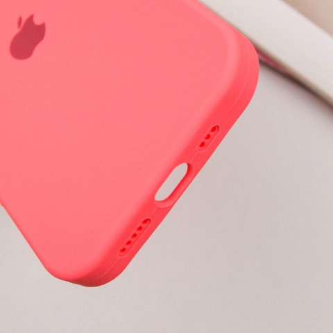 Чохол Silicone Case Full Protective (AA) для Apple iPhone 16 (6.1") Кавуновий / Watermelon red