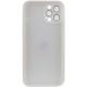 Чохол TPU+Glass Sapphire matte case для Apple iPhone 11 Pro Max (6.5") Pearly White